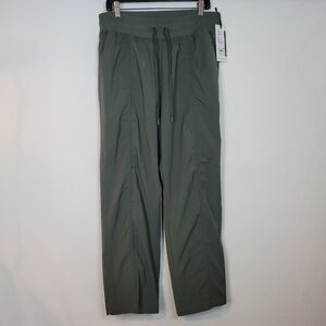 CALIA Ivy Green Nyluxe Mid-Rise Cinch Pants/Joggers Womens L UPF 50+ NEW